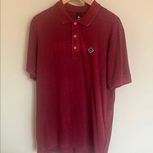 REPLAY Classic Burgundy Red Polo Shirt Size XL